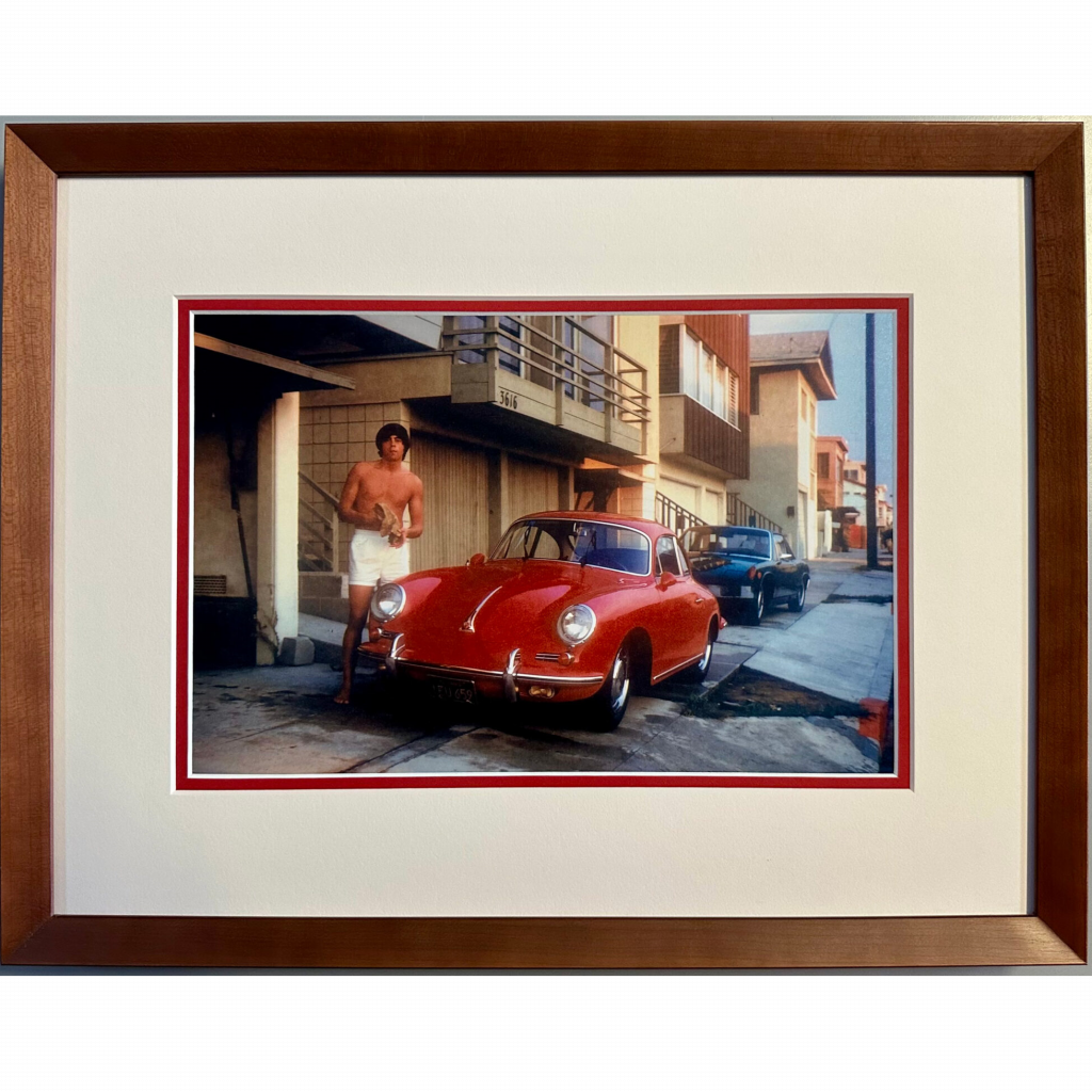 A custom double matting frame.