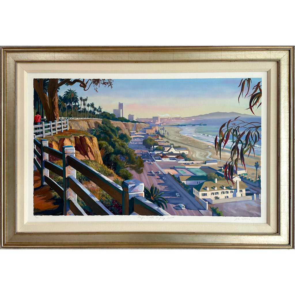 A custom frame with acid-free matting.