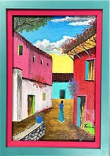 Impressionistic framed art