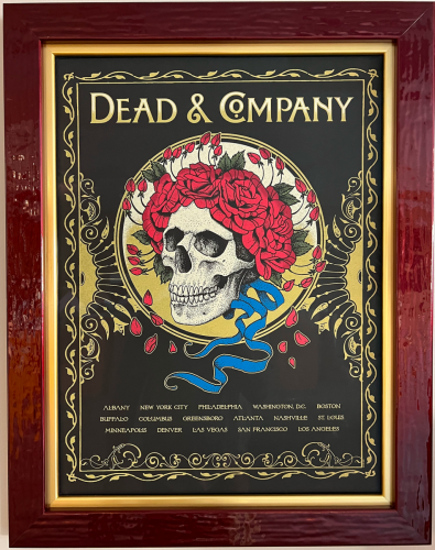 Framed Dead & Company poster.